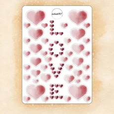 Dekorační samolepky - Love hearts