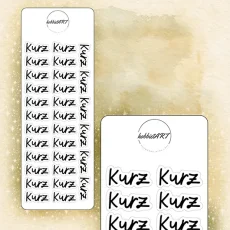 Textové samolepky - Kurz