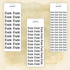 Textové samolepky - Kurz