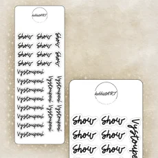 Textové samolepky - Show&Vystoupení