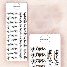 Textové samolepky - Výtvarka