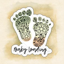 Kusová samolepka - Ťapky - Baby loading