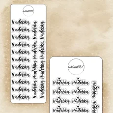 Textové samolepky - Hudebka