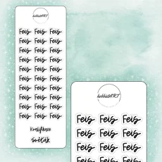 Textové samolepky - Feis - CZ verze