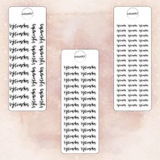 Textové samolepky - Výtvarka
