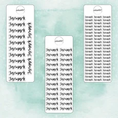 Textové samolepky - Jarmark